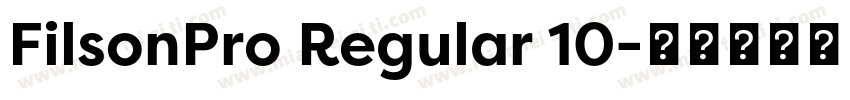 FilsonPro Regular 10字体转换